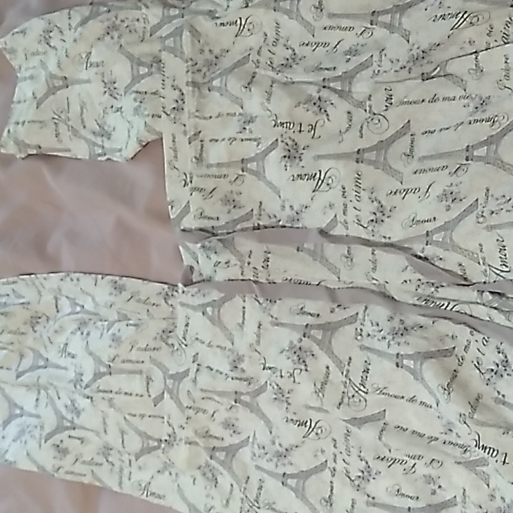 Cynthia Rowley Straight Leg Paris Pajama Pants Size Large